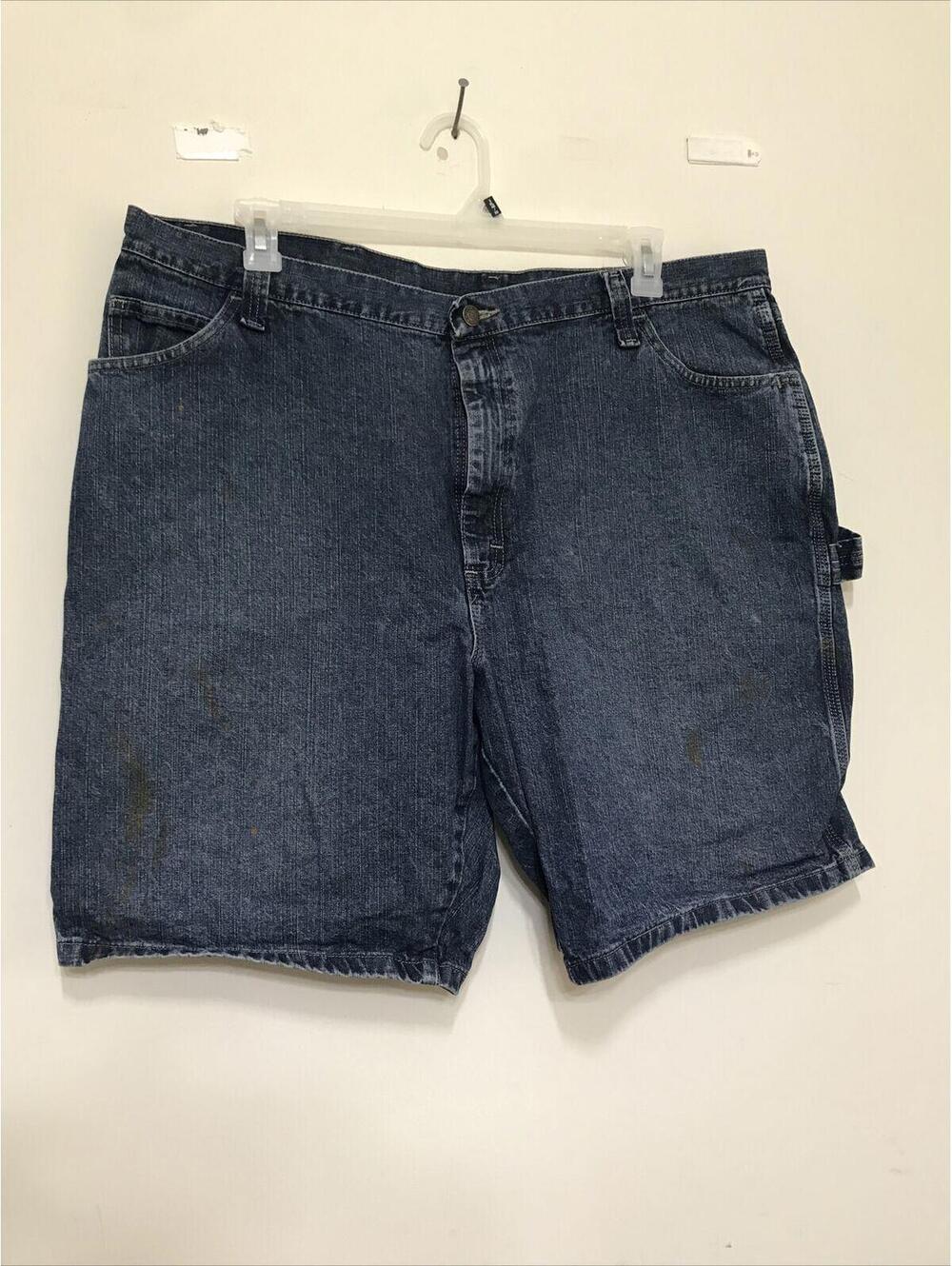 Wrangler Carpenter Shorts Mens Size 42 Blue  See Stains